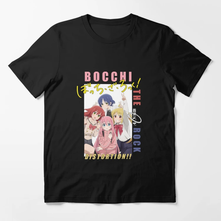 Bocchi The Rock T-Shirt - Bocchi The Rock Kessoku Band Essential T-Shirt 1 - Bocchi the Rock Merch ssrcoslim fit t shirtflatlay1 1 - Bocchi the Rock Merch