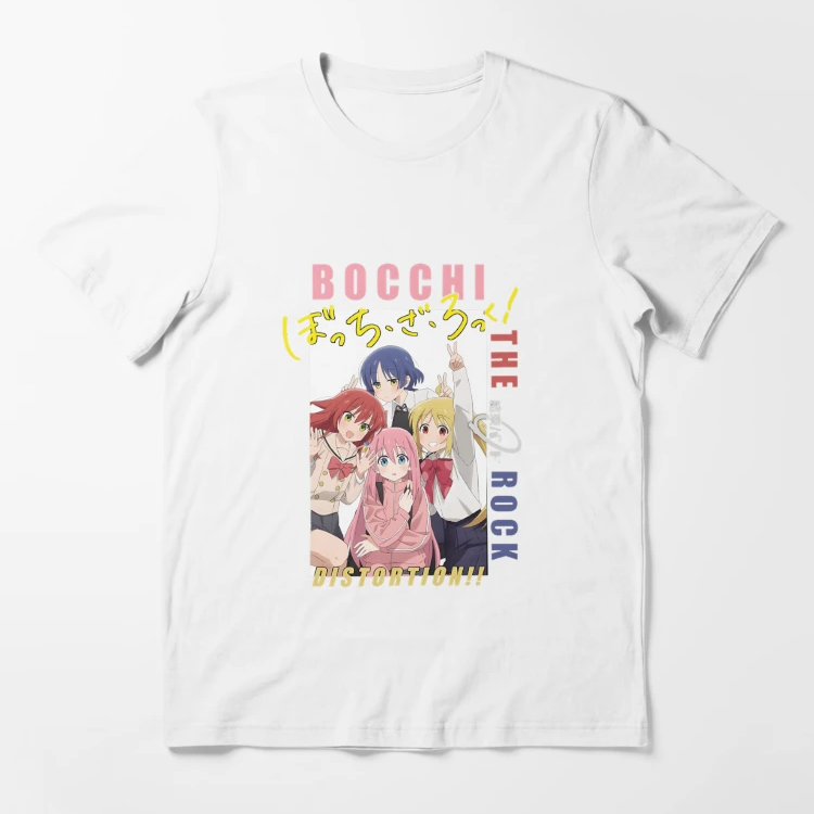 Bocchi The Rock T-Shirt - Bocchi The Rock Kessoku Band Essential T-Shirt 2 - Bocchi the Rock Merch ssrcoslim fit t shirtflatlayf 1 - Bocchi the Rock Merch