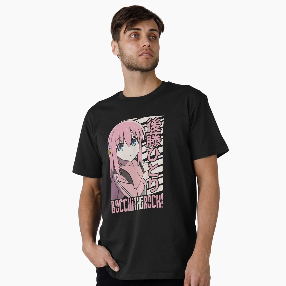 Bocchi the Rock T-shirt – Cutie Guitar Girl Print 4 - Bocchi the Rock Merch c3 - Bocchi the Rock Merch
