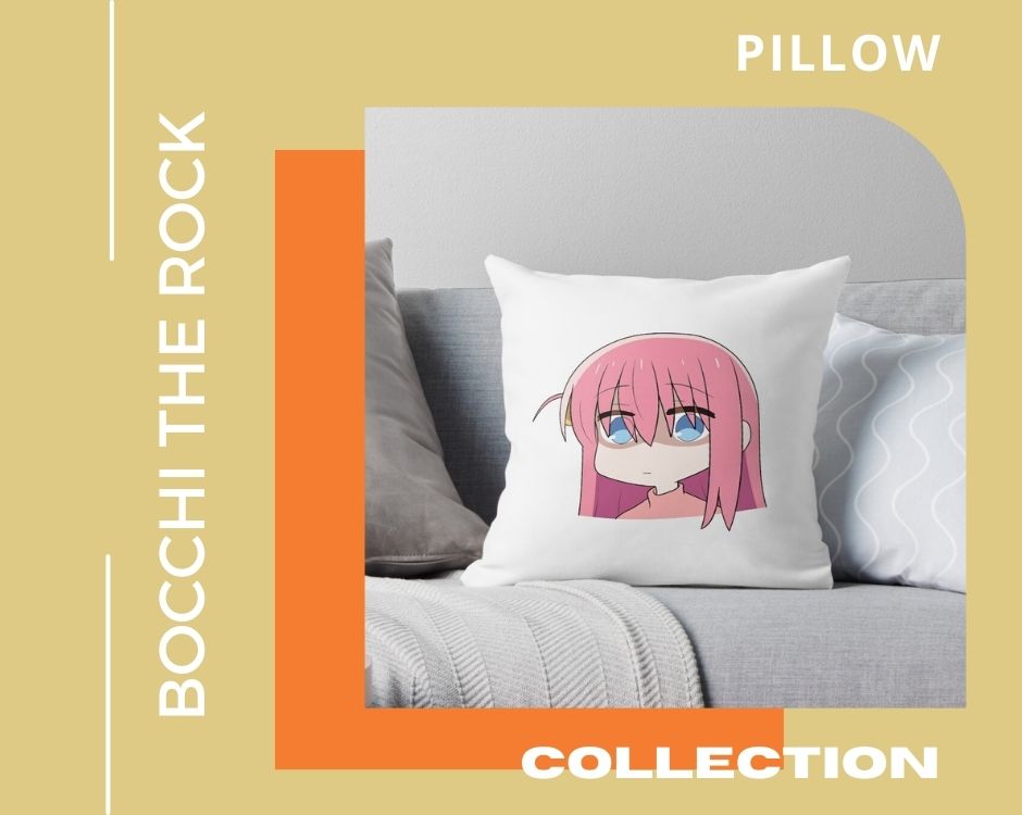 No No edit bocchi the rock PILLOW - Bocchi the Rock Merch