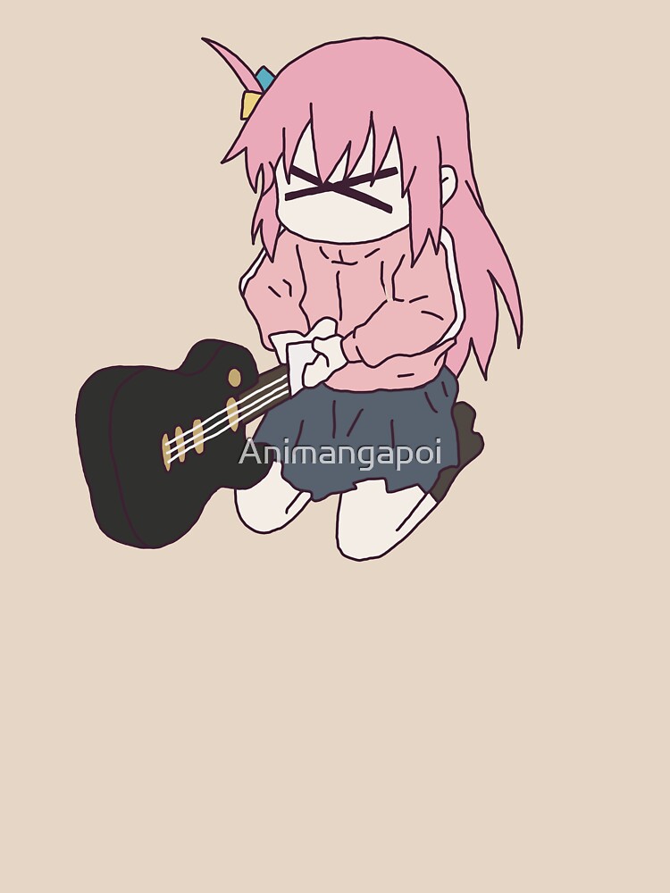 Bocchi the rock hitori goto guitar Classic T-Shirt RB2706 3 - Bocchi the Rock Merch artwork Offical bocchi the rock Merch