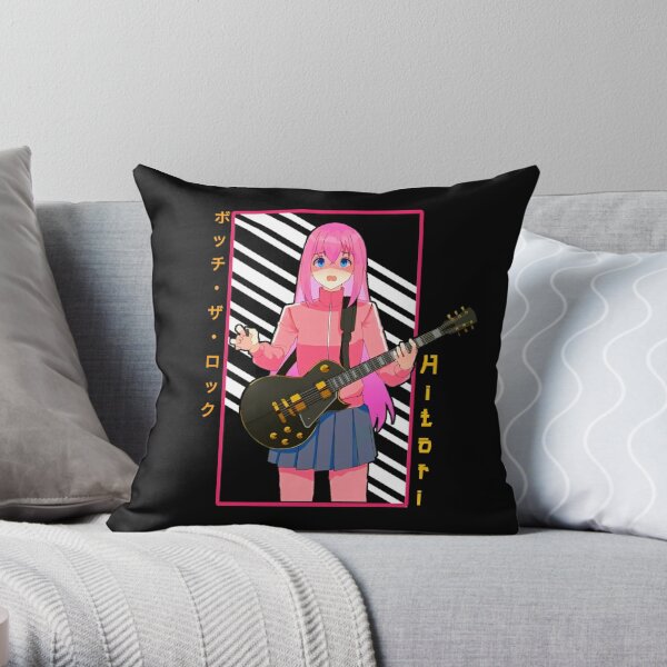 Bocchi the rock- hitori gotou Throw Pillow RB2706 product Offical bocchi the rock Merch