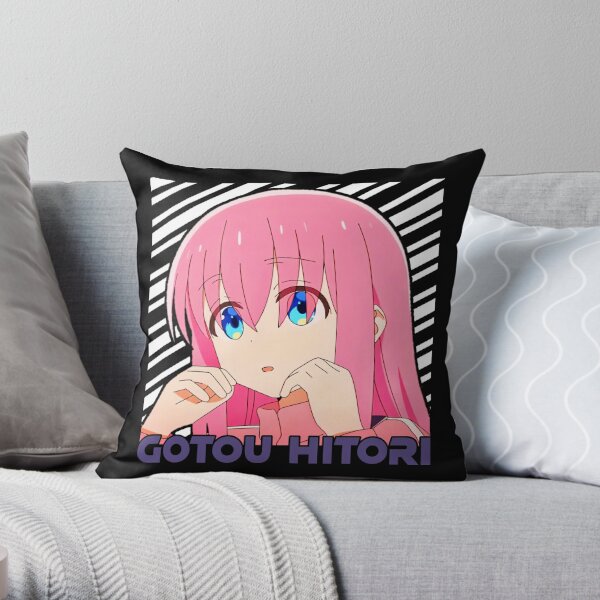 Hitori gotou bocchi the rock Throw Pillow RB2706 product Offical bocchi the rock Merch