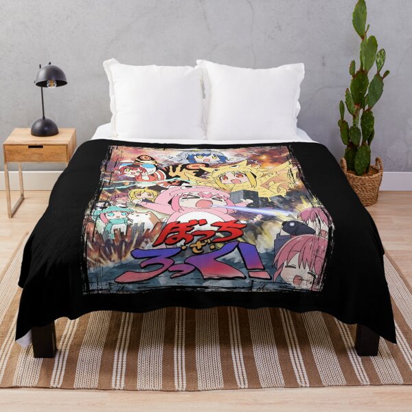 Bocchi the Rock Chibi Throw Blanket RB2706 product Offical bocchi the rock Merch