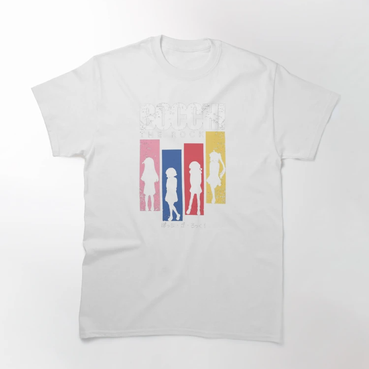 Bocchi The Rock T-Shirt - Kessoku Band Classic T-Shirt 2 - Bocchi the Rock Merch ssrcoclassic teeflatlayfafafa 2 - Bocchi the Rock Merch