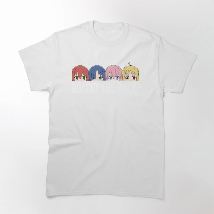 Bocchi The Rock T-Shirt - Bocchi the Rock Peeker Classic T-Shirt 2 - Bocchi the Rock Merch ssrcoclassic teeflatlayfafafa 3 - Bocchi the Rock Merch
