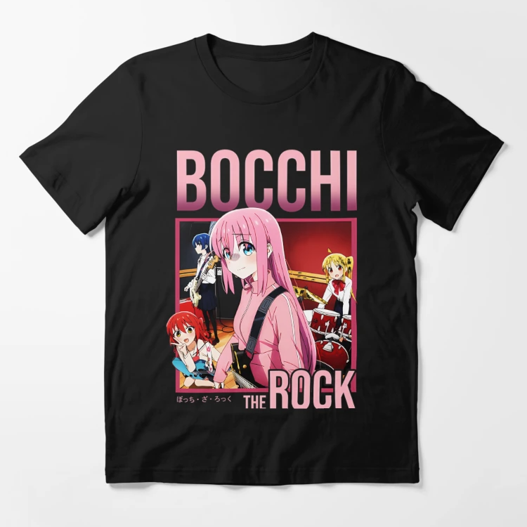 Bocchi The Rock T-Shirt - Vintage Movie Essential T-Shirt 1 - Bocchi the Rock Merch ssrcoslim fit t shirtflatlay1 2 - Bocchi the Rock Merch
