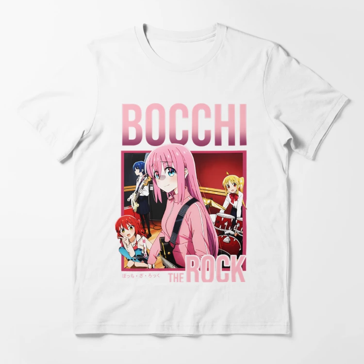 Bocchi The Rock T-Shirt - Vintage Movie Essential T-Shirt 2 - Bocchi the Rock Merch ssrcoslim fit t shirtflatlayf 2 - Bocchi the Rock Merch